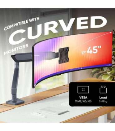 MONITOR ACC DESK MOUNT/17-45" GRAPHITE G95-G ONKRON