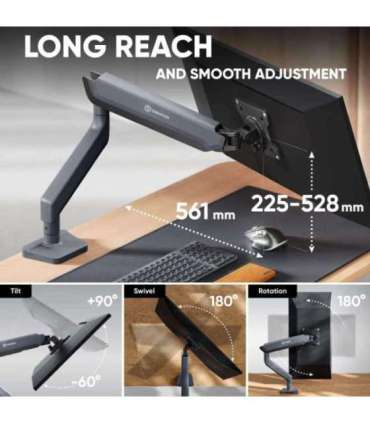 MONITOR ACC DESK MOUNT/17-45" GRAPHITE G95-G ONKRON