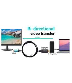 USB-C DisplayPort Bi-Directional Cable Adapter