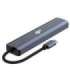 Adapter HUB USB C 6in1 - HDMI, USBx3, PD, RJ-45