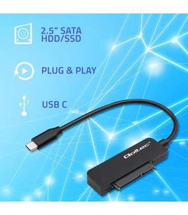 SATA adapter SSD HDD 2.5 drive, USB C, 2TB