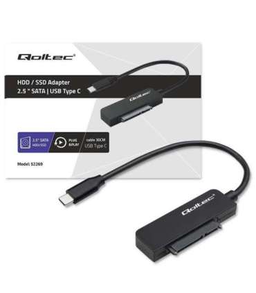 SATA adapter SSD HDD 2.5 drive, USB C, 2TB