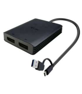 Adapter Video USB-A/USB-C Dual 4K/60 Hz DisplayPort