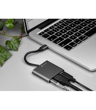 Adapter A-1, USB-C HDMI 4k, USB 3.0, PDW 100W