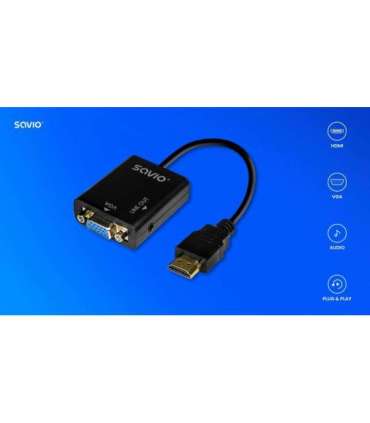 HDMI-VGA adapter AK-76 with audio