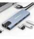 HUB USB C 5in1 USB C PD 100W 2xUSB HDMI 4K RJ45