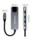 HUB USB C 5in1 USB C PD 100W 2xUSB HDMI 4K RJ45