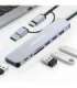 HUB 8in1 USB C USB,USB C 4xUSB SD TF card Jack