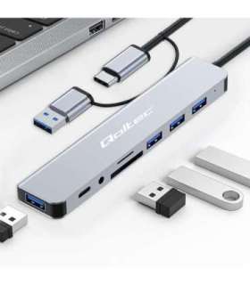 HUB 8in1 USB C USB,USB C 4xUSB SD TF card Jack