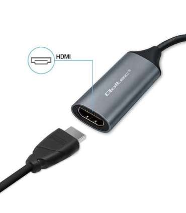 Adapter USB C USB A HDMI 4K 30Hz aluminium
