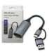Adapter USB C USB A HDMI 4K 30Hz aluminium