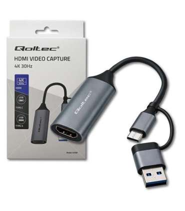 Adapter USB C USB A HDMI 4K 30Hz aluminium