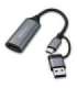 Adapter USB C USB A HDMI 4K 30Hz aluminium