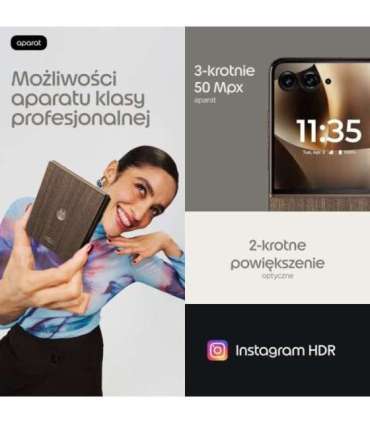 Motorola razr 70 ultra 17.7 cm (6.96") Dual SIM Android 16.0 5G USB Type-C 16 GB 512 GB 5000 mAh Wood