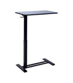 Töölaud ERGO ühe jalaga 70x40xH66-106cm, manuaalne, must