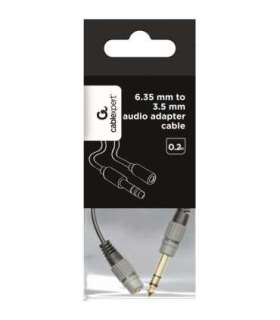 Audio adapter cable 3,5mm to 6,35mm 0,2m