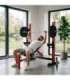LS7688 ADJUSTABLE WEIGHT BENCH WITH BARBELL RACK, LEG DEVELOPER AND PREACHER CURL PAD HMS