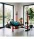 LS7688 ADJUSTABLE WEIGHT BENCH WITH BARBELL RACK, LEG DEVELOPER AND PREACHER CURL PAD HMS