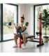 LS7688 ADJUSTABLE WEIGHT BENCH WITH BARBELL RACK, LEG DEVELOPER AND PREACHER CURL PAD HMS