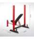 LS7688 ADJUSTABLE WEIGHT BENCH WITH BARBELL RACK, LEG DEVELOPER AND PREACHER CURL PAD HMS