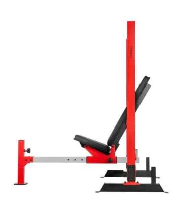 LS7688 ADJUSTABLE WEIGHT BENCH WITH BARBELL RACK, LEG DEVELOPER AND PREACHER CURL PAD HMS