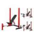 LS7688 ADJUSTABLE WEIGHT BENCH WITH BARBELL RACK, LEG DEVELOPER AND PREACHER CURL PAD HMS