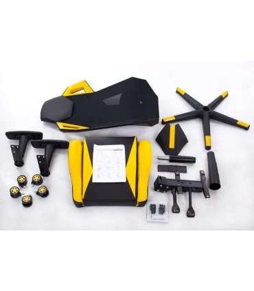 Gaming chair yellow-black BM1001