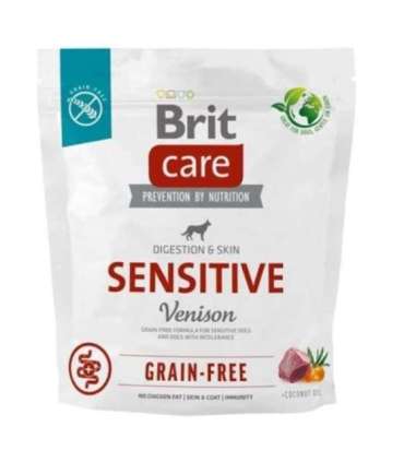 Brit Care Dog беззерновой, для чувствительных собак, с олениной, 1 кг