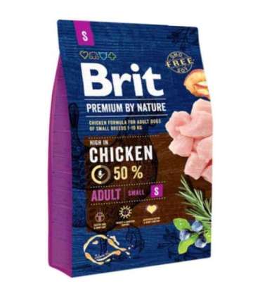 Brit Premium by Nature täiskasvanutele S 3 kg
