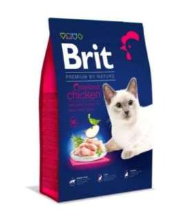 Brit Premium Cat by Nature steriliseeritud kassidele, kana, 8 kg