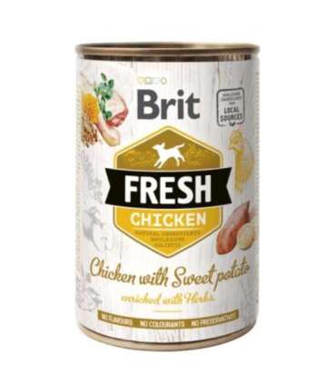 Brit Fresh Dog konserv kana maguskartuliga, 400 g