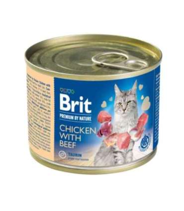 Brit Premium Cat by Nature kana ja riisi konserv 200 g