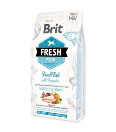 Годен до 28.02.2026: Brit Fresh Fish & Pumpkin Adult Large — Muscle & Joints, 2,5 кг