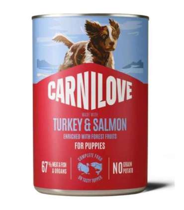 Carnilove Dog Can Paté Turkey&Salmon Puppies 400g