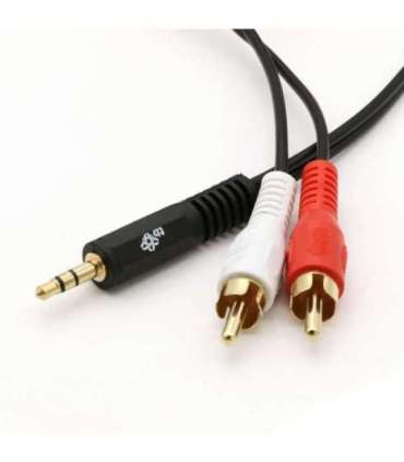 Cable 3,5mm MiniJack -2x RCA M/M 1,5m