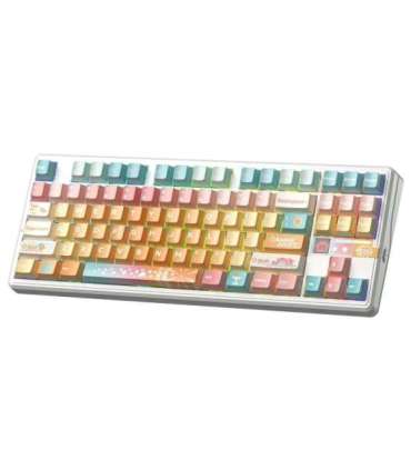 AULA Gasket F87 Pro V2 Orange Soda Kailh Meteorite Ice Cream RGB Keyboard