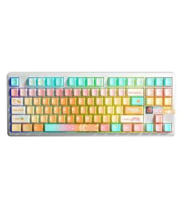 AULA Gasket F87 Pro V2 Orange Soda Kailh Meteorite Ice Cream RGB Keyboard