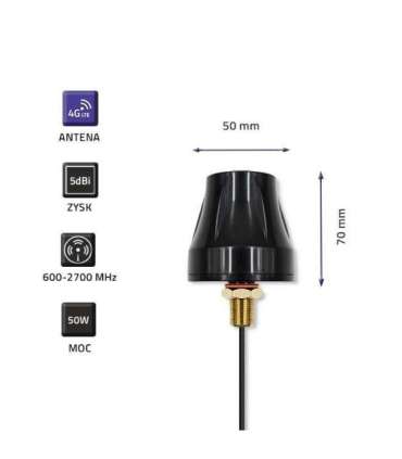 4G LTE omnidirectional antenna DUAL, 5dBi