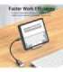 CABLE USB2.0C MALE TO A FEMALE/0.15M BLACK CCSBB VENTION