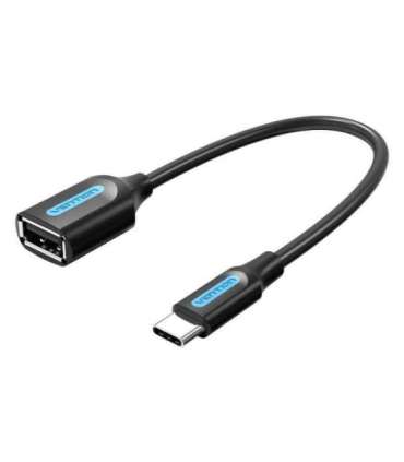 CABLE USB2.0C MALE TO A FEMALE/0.15M BLACK CCSBB VENTION