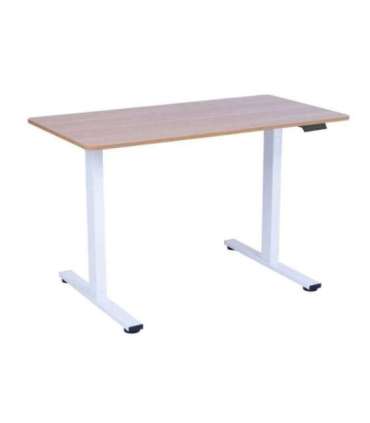 Töölaud ERGO FIT 1-motoriga 120x60xH71,5-116cm, tamm/valge