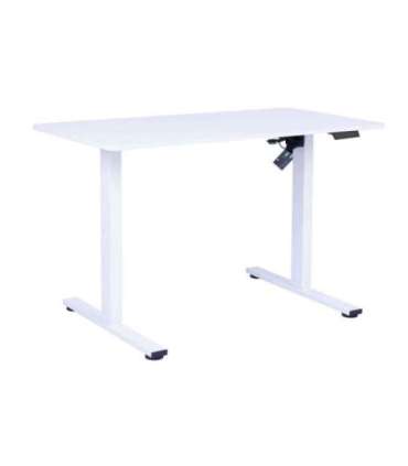 Töölaud ERGO FIT 1-motoriga 120x60xH71,5-116cm, valge