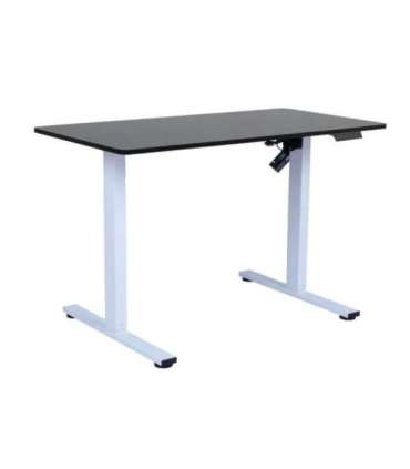 Töölaud ERGO FIT 1-motoriga 120x60xH71,5-116cm, must/valge