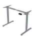Töölaud ERGO FIT 1-motoriga 120x60xH71,5-116cm, valge/hõbehall