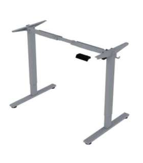 Töölaud ERGO FIT 1-motoriga 120x60xH71,5-116cm, valge/hõbehall