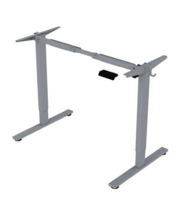 Töölaud ERGO FIT 1-motoriga 120x60xH71,5-116cm, valge/hõbehall