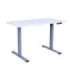 Töölaud ERGO FIT 1-motoriga 120x60xH71,5-116cm, valge/hõbehall