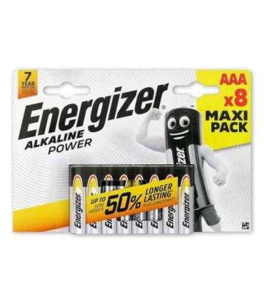 Battery Alkaline Power AAA E92 8 pcs Blister
