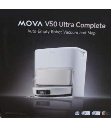 SALE OUT. MOVA V50 Ultra Complete Robot Vacuum, White MOVA Robot Vacuum V50 Ultra Complete Wet&Dry 6400 mAh |