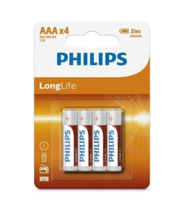 Battery R03 AAA LONGLIF E (4 SZT BLISTER)